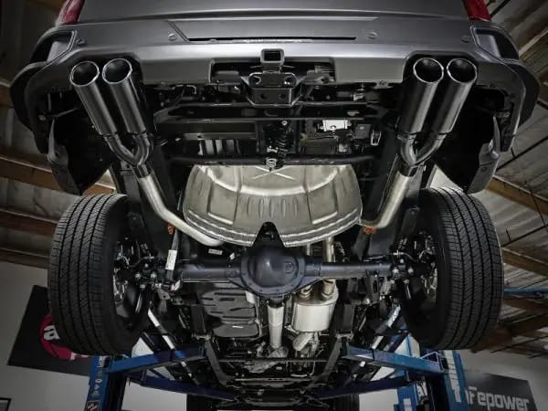 aFe Vulcan Series 4-3in 304SS Exhaust Cat-Back w/ Blk Tips 2019 GM Silverado/Sierra 1500 V8-6.2L thumbnail 2