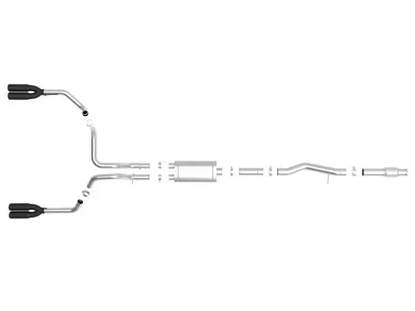 aFe Vulcan Series 4-3in 304SS Exhaust Cat-Back w/ Blk Tips 2019 GM Silverado/Sierra 1500 V8-6.2L thumbnail 6
