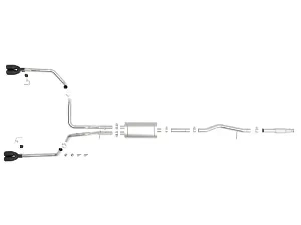 aFe Vulcan Series 3in-2-1/2in 304 SS Cat-Back 2019 GM Silverado / Sierra 1500 V8-5.3L w/ Black Tips thumbnail 9