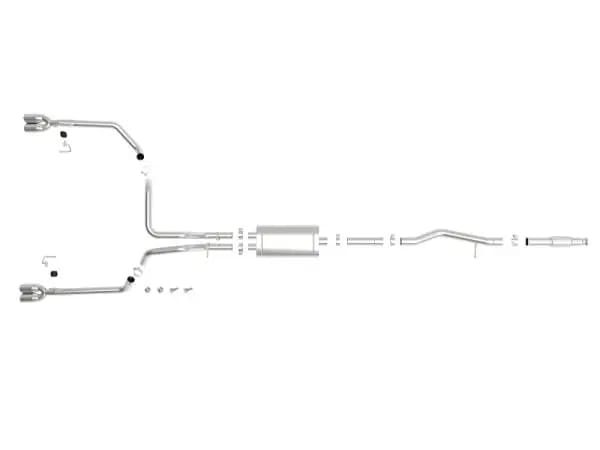 aFe Vulcan Series 3in-2-1/2in 304 SS Cat-Back 2019 GM Silverado 1500 V8-5.3L w/ Polished Tips thumbnail 9