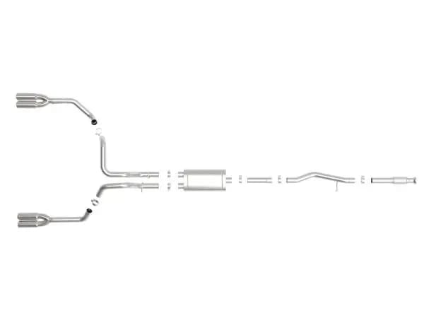 aFe Vulcan Series 3in 304SS Exhaust Cat-Back Exh w/ Pol Tips 2019 GM Silverado / Sierra 1500 V8-5.3L thumbnail 8