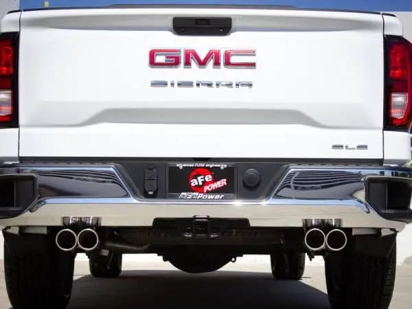 aFe Vulcan Series 3-2.5in 304SS Exh Cat-Back w/ Pol Tips 2019 GM Silverado/Sierra 1500 L4-2.7L (t) thumbnail 3