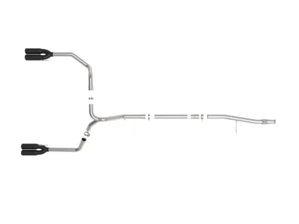 aFe Vulcan Series 3in 304SS DPF-Back 20-21 GM Trucks L6-3.0L (td) LM2 - Dual Black Tip thumbnail 6
