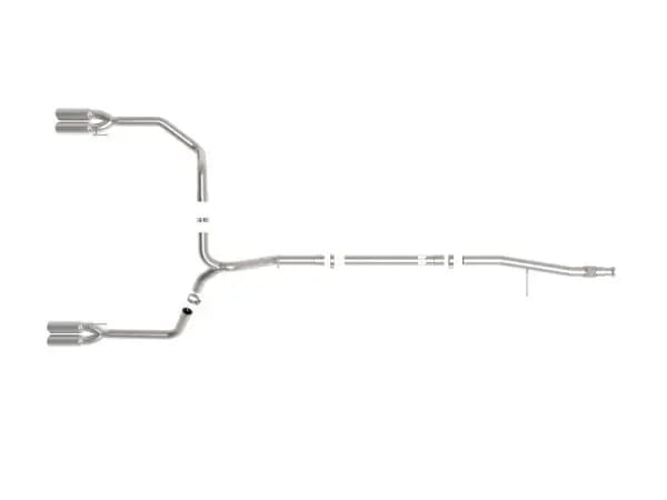 aFe Vulcan Series 3in 304SS DPF-Back 20-21 GM Trucks L6-3.0L (td) LM2 - Dual Polished Tip thumbnail 6