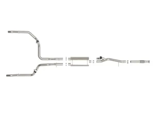 aFe Gemini XV 3in 304 SS Cat-Back Exhaust w/ Cutout 19-21 GM Silverado/Sierra 1500 V8 thumbnail 9