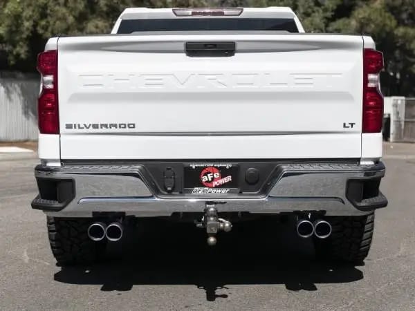 aFe Gemini XV 3in 304 SS Cat-Back Exhaust w/ Cutout 19-21 GM Silverado/Sierra 1500 V8- w/ Black Tips thumbnail 7