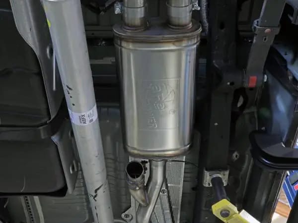 aFe Gemini XV 3in 304 SS Cat-Back Exhaust w/ Cutout 19-21 GM Silverado/Sierra 1500 V8- w/ Black Tips thumbnail 8
