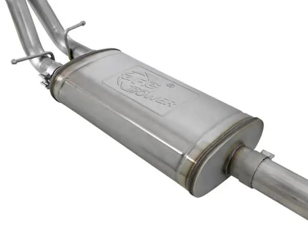 aFe Gemini XV 3in 304 SS Cat-Back Exhaust w/ Cutout 19-21 GM Silverado/Sierra 1500 V8- w/ Black Tips thumbnail 4