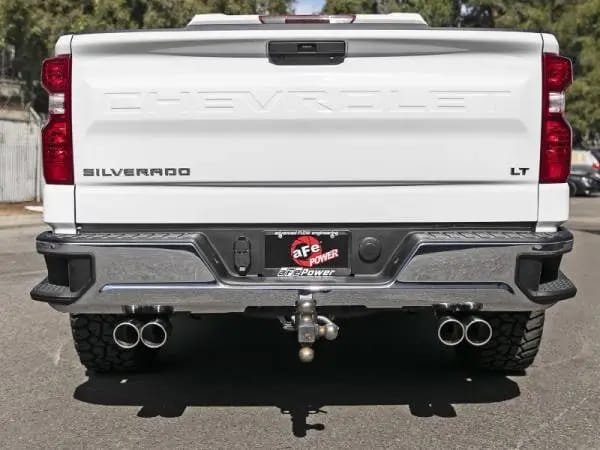 aFe Gemini XV 3in 304 SS Cat-Back Exhaust w/ Cutout 19-21 GM Silverado/Sierra 1500 V8- w/ Black Tips thumbnail 7