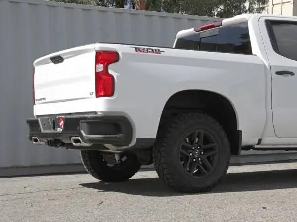 aFe Gemini XV 4in to Dual 3in 304 SS Cat-Back Exhaust w/ Cutout 19-21 GM Silverado/Sierra V8-6.2L thumbnail 3