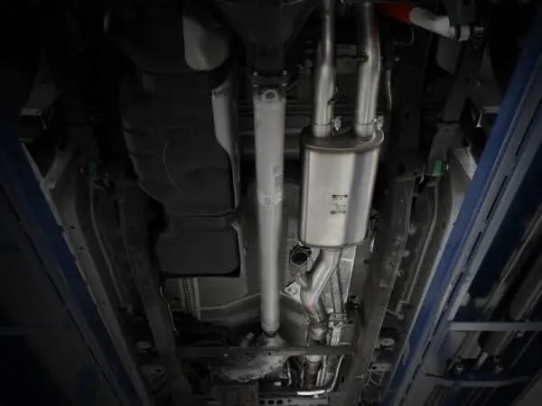 aFe Gemini XV 4in to Dual 3in 304 SS Cat-Back Exhaust w/ Cutout 19-21 GM Silverado/Sierra V8-6.2L thumbnail 5