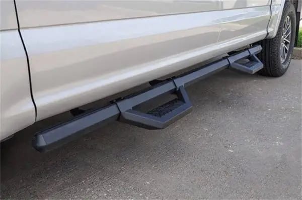 Deezee 99-23 Chevrolet/GMC/Dodge/Ford Full Size Truck Hex Cast - Crew Cab Side Steps (Txt Blk) thumbnail 2