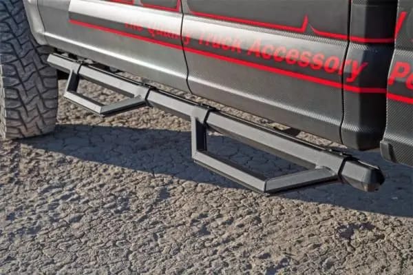 Deezee 99-23 Chevrolet/GMC/Dodge/Ford Full Size Truck Hex Series - Crew Cab Side Steps (Txt Blk) thumbnail 2