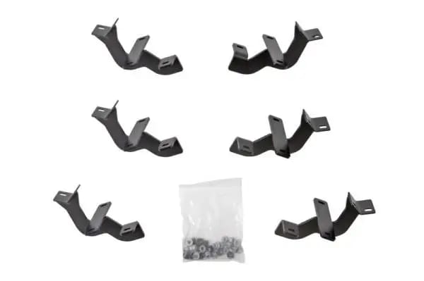 Deezee 15-23 Ford F-150/Super Duty Running Board Hex Side Step Bracket Kit