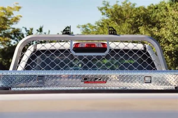 Deezee 99-16 Ford SuperDuty Cargo Management Cab Rack - Aluminum Mesh thumbnail 3