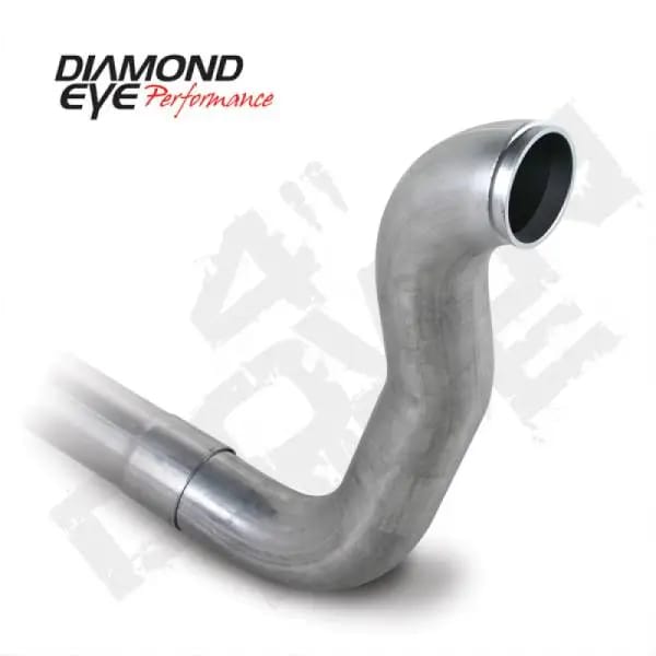 Diamond Eye Downpipe 4in TB Single W/ HX40 FLANGE AL DODGE 5.9L 2500/3500 89-93 2X4 ONLY thumbnail 2