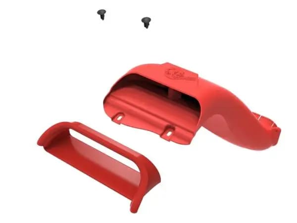 aFe Rapid Induction Dynamic Air Scoop 2021+ Ford F-150V6/V8 - Red thumbnail 4
