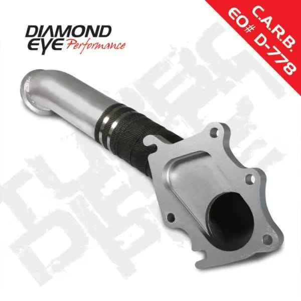 Diamond Eye TURBO-DIRECT 3in AL CHEVY LB7 DURAMAX 01-04 5 BTWN TURBO & F PIPE TRANS DIPSTICK MOD REQ thumbnail 3