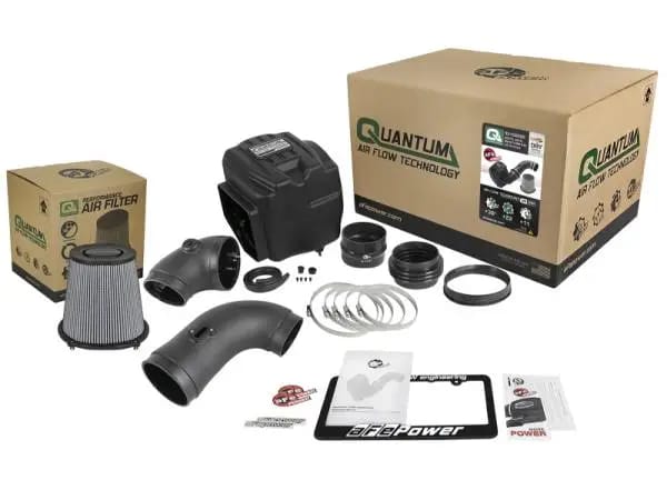 aFe Quantum Pro DRY S Cold Air Intake System 08-10 GM/Chevy Duramax V8-6.6L LMM - Dry thumbnail 6
