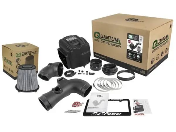 aFe Quantum Pro DRY S Cold Air Intake System 11-16 GM/Chevy Duramax V8-6.6L LML - Dry thumbnail 6