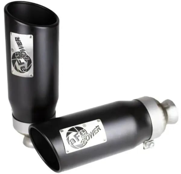 aFe MACH Force-XP 4-1/2in Steel OE Replacement Exhaust Tips - 2021+ Dodge Ram (5.7L V8) - Black thumbnail 4