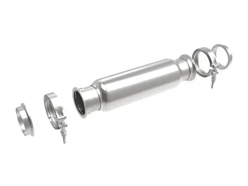 aFe MACH Force-Xp Resonator 3 IN Inlet/Outlet x 4 IN Dia. x 12 IN Body x 16 IN Overall Length