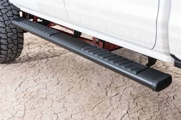 Deezee 99-23 Chevrolet/GMC/Dodge/Ford  Full Size Truck Tubes - 6In Oval - Black Steel (CrewCab) thumbnail 2