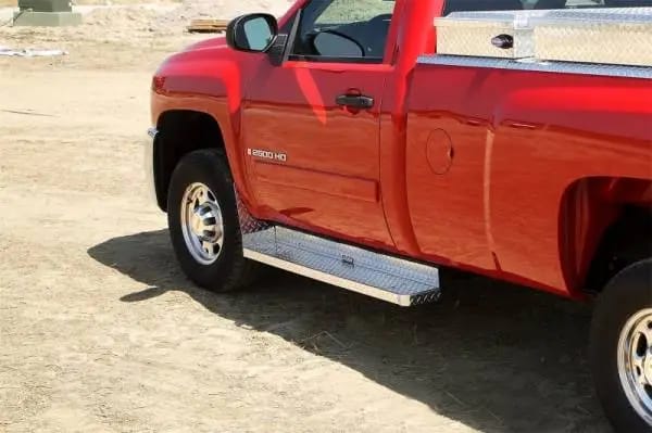 Deezee 08-14 Ford Econoline/E-Series Van Running Board Cab Section Brite-Tread Aluminum (Full) thumbnail 2