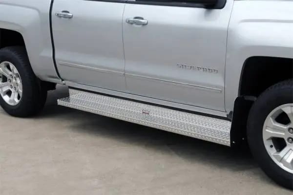 Deezee 08-14 Ford Econoline/E-Series Van Running Board Cab Section Brite-Tread Aluminum (Front Door) thumbnail 5