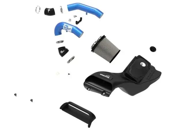 aFe 21-22 Ford F-150 Raptor V6-3.5L(tt) Momentum XP Cold Air Intake System Blue w/ Pro Dry S Filter thumbnail 4