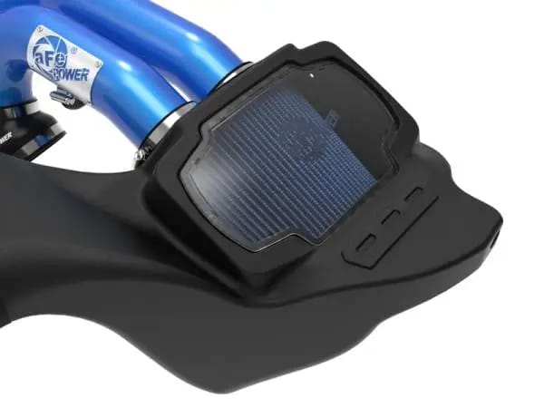aFe 21-22 Ford F-150 Raptor V6-3.5L(tt) Momentum XP Cold Air Intake System - Blue w/ Pro 5R Filter thumbnail 2