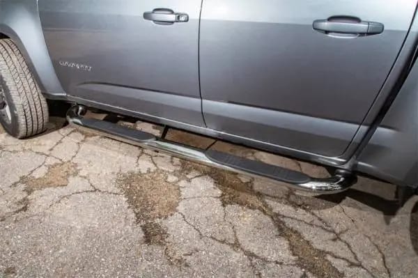 Deezee 14-18 Chevrolet Silverado Tubes - 4In Oval Stainless Polished (ExtCab) thumbnail 2