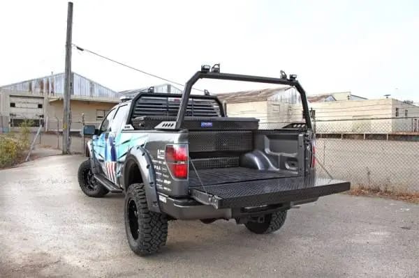 Deezee 17-23 Ford SuperDuty Tailgate Protector Full Black-Tread thumbnail 3