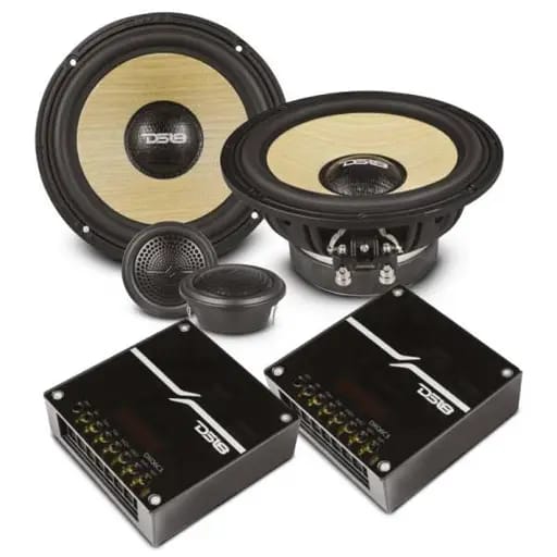 DS18 Dlx Quality 6.5in + 2in 2-Way 150 Watts RMS 4 ohm Yellow Straw + Composite Foam Cone Component