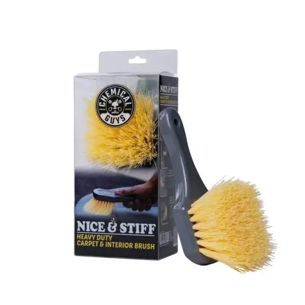 Chemical Guys Stiffy Brush For Carpets & Durable Surfaces - Yellow thumbnail 2