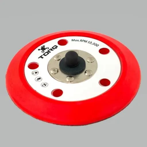 Chemical Guys TORQ R5 Dual-Action Red Backing Plate w/Hyper Flex Technology - 6in