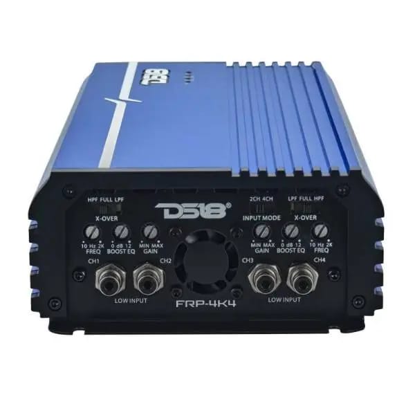 DS18 4-Channel Class-D Amp Stereo Full-Range 4 x 400 W RMS at4 ohm- Blue