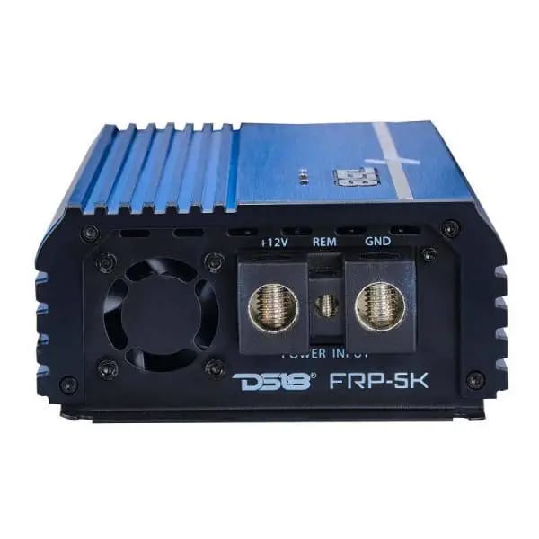 DS18 1-Channel Amp Class D Full-Range Monoblock 5000 Watts RMS/1ohm DPIV1/0 Terminals Included Blue thumbnail 4