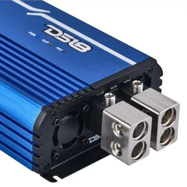 DS18 1-Channel Amp Class D Full-Range Monoblock 5000 Watts RMS/1ohm DPIV1/0 Terminals Included Blue thumbnail 6
