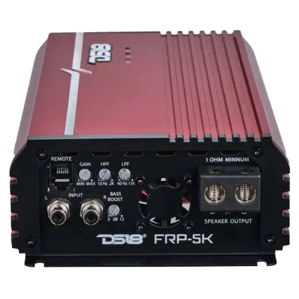DS18 1-Channel Amp Class D Full-Range Monoblock 5000 Watts RMS/1ohm DPIV1/0 Terminals Included Red thumbnail 6