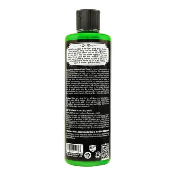 Chemical Guys Honeydew Snow Foam Auto Wash Cleansing Shampoo - 16oz thumbnail 2