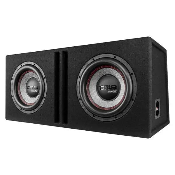 DS18 Dual 10in Loaded 800 Watts RMS 2x GEN-X104D Ported Enclosure Speakers Included thumbnail 4