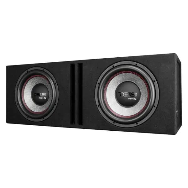 DS18 Dual 12in Loaded 900 Watts RMS 2x GEN-X124D Ported Enclosure Speakers Included thumbnail 4