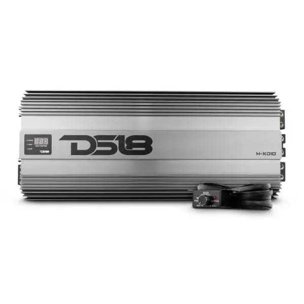DS18 1-Chnl Amp 18000 Burst/0.67ohm 10000/1ohm 5800/2ohm 3500/4ohm Watts RMS w/ Voltmeter Black thumbnail 9