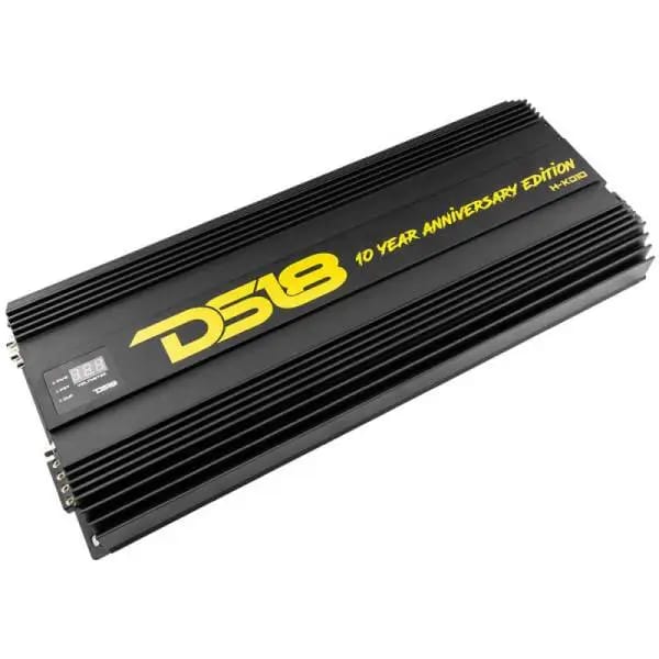 DS18 1-Chnl Amp 18000 Burst/0.67ohm 10000/1ohm 5800/2ohm 3500/4ohm Watts RMS w/ Voltmeter Black thumbnail 19
