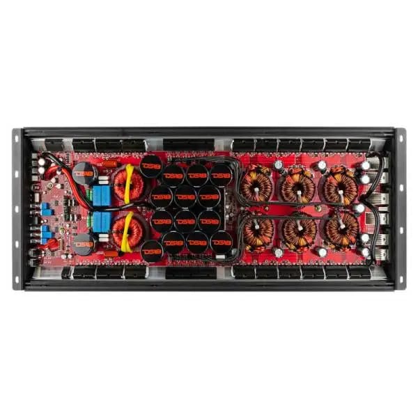 DS18 1-Chnl Amp 18000 Burst/0.67ohm 10000/1ohm 5800/2ohm 3500/4ohm Watts RMS w/ Voltmeter Black thumbnail 14