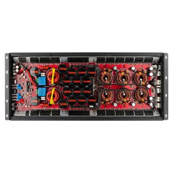DS18 1-Channel Amp 18000 Burst/0.67ohm 10000/1ohm 5800/2ohm 3500/4ohm Watts RMS w/ Voltmeter Red thumbnail 8