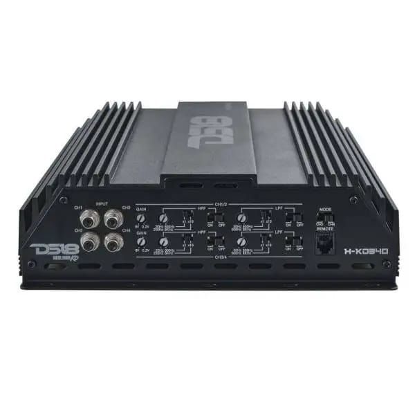 DS18 4-Channel Amp 2x 1000/4ohm Bridge 4 x 550/2ohm 4 x 300/4ohm Watts RMS Black thumbnail 5