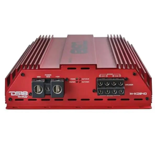 DS18 4-Channel Amp 2x 1000/4ohm Bridge 4 x 550/2ohm 4 x 300/4ohm Watts RMS Red thumbnail 4
