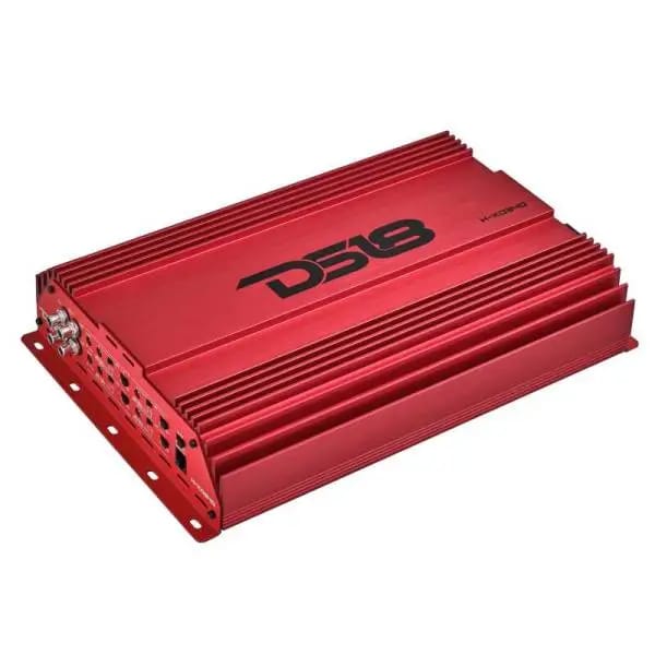 DS18 4-Channel Amp 2x 1000/4ohm Bridge 4 x 550/2ohm 4 x 300/4ohm Watts RMS Red thumbnail 6